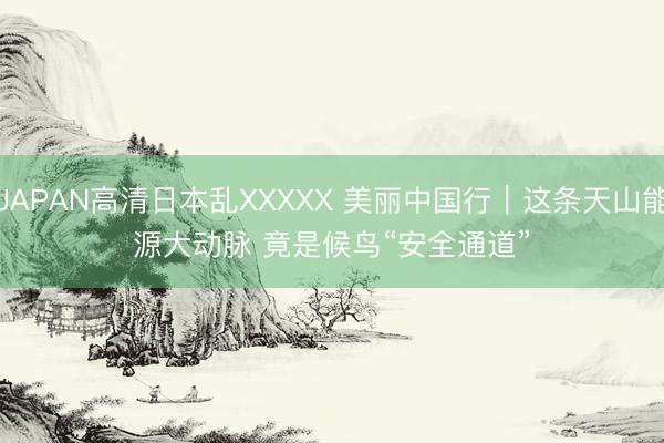 JAPAN高清日本乱XXXXX 美丽中国行｜这条天山能源大动脉&amp;#32;竟是候鸟“安全通道”