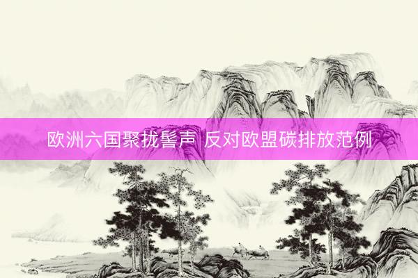 欧洲六国聚拢髻声 反对欧盟碳排放范例